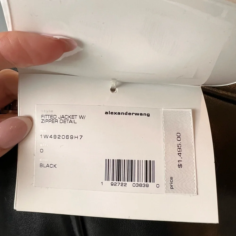 Alexander Wang Leather Jacket NWT - Picture 7 of 7